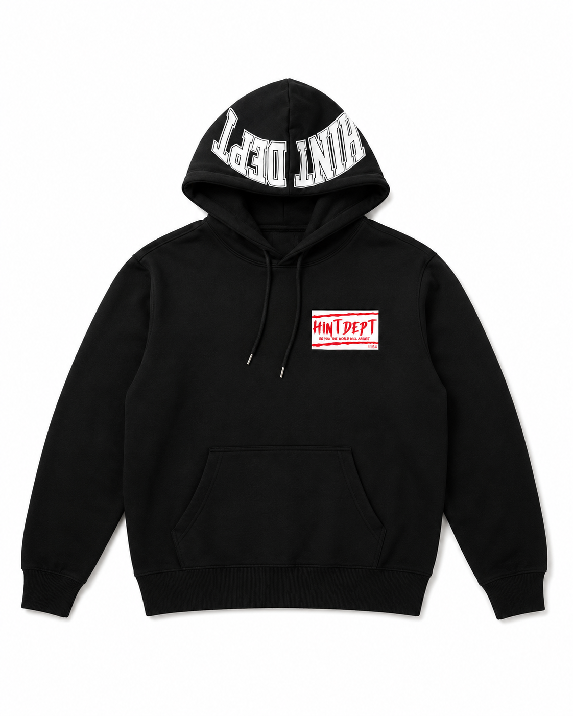 Hint Dept Core Patch Hoodie – Black