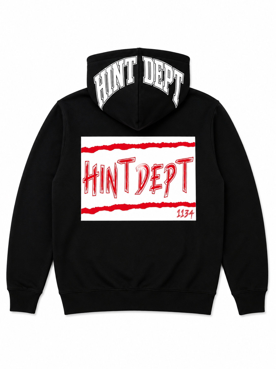 Hint Dept Core Patch Hoodie – Black detail
