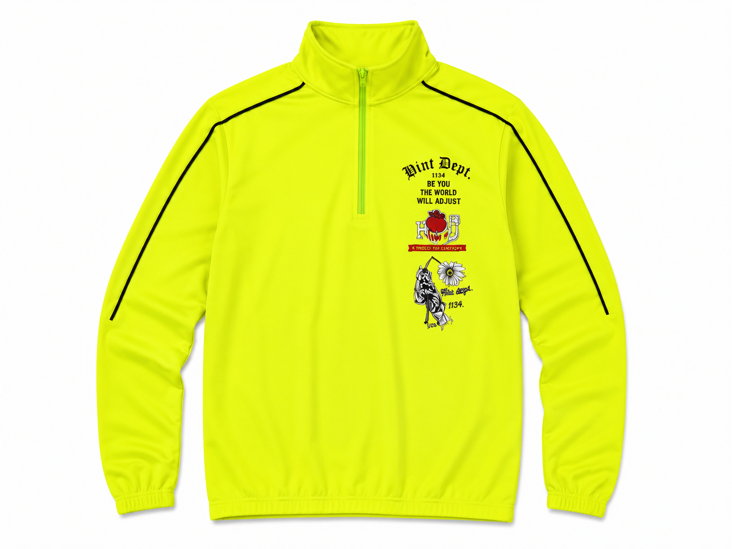 Hint Dept Utility Quarter-Zip – Volt Green