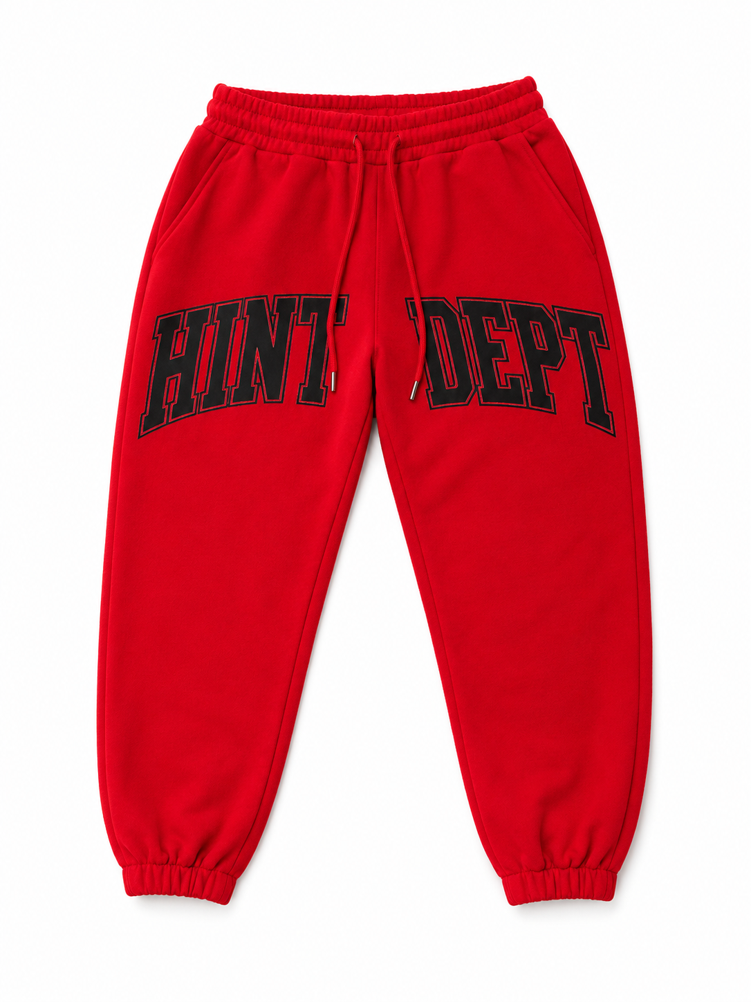 Hint Dept Varsity Sweatpants – Red